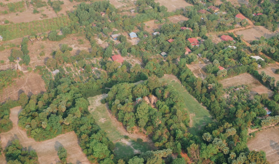 Bat Chum Temple from Microlight 