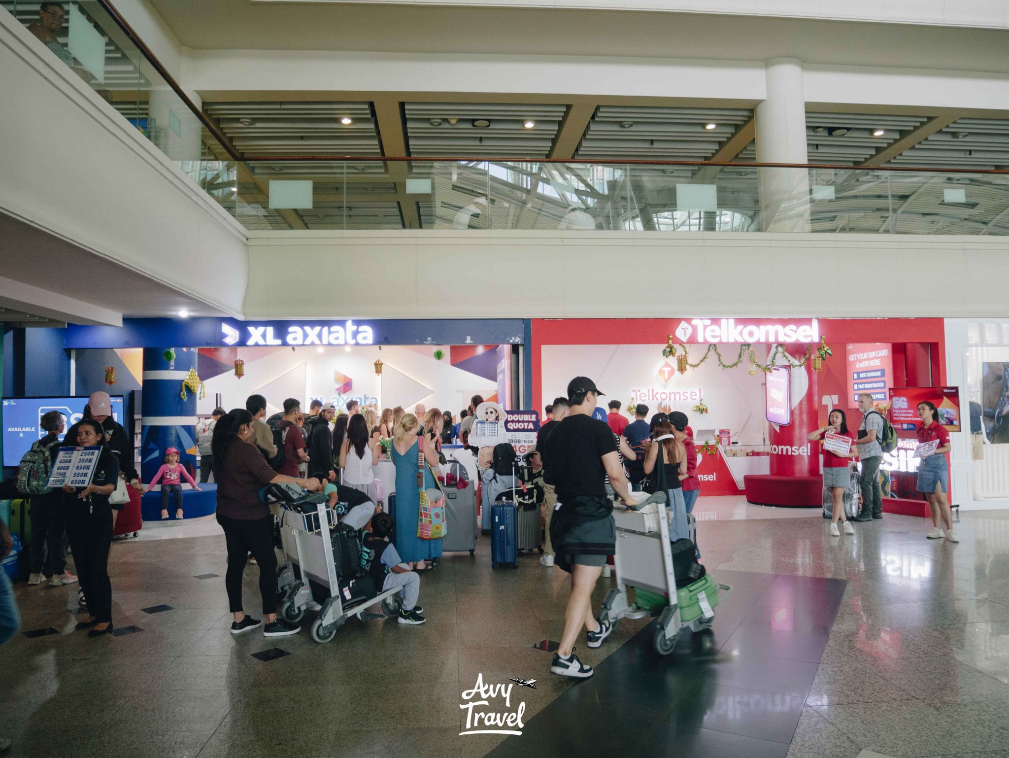 Bali Airport Sim Card Stalls