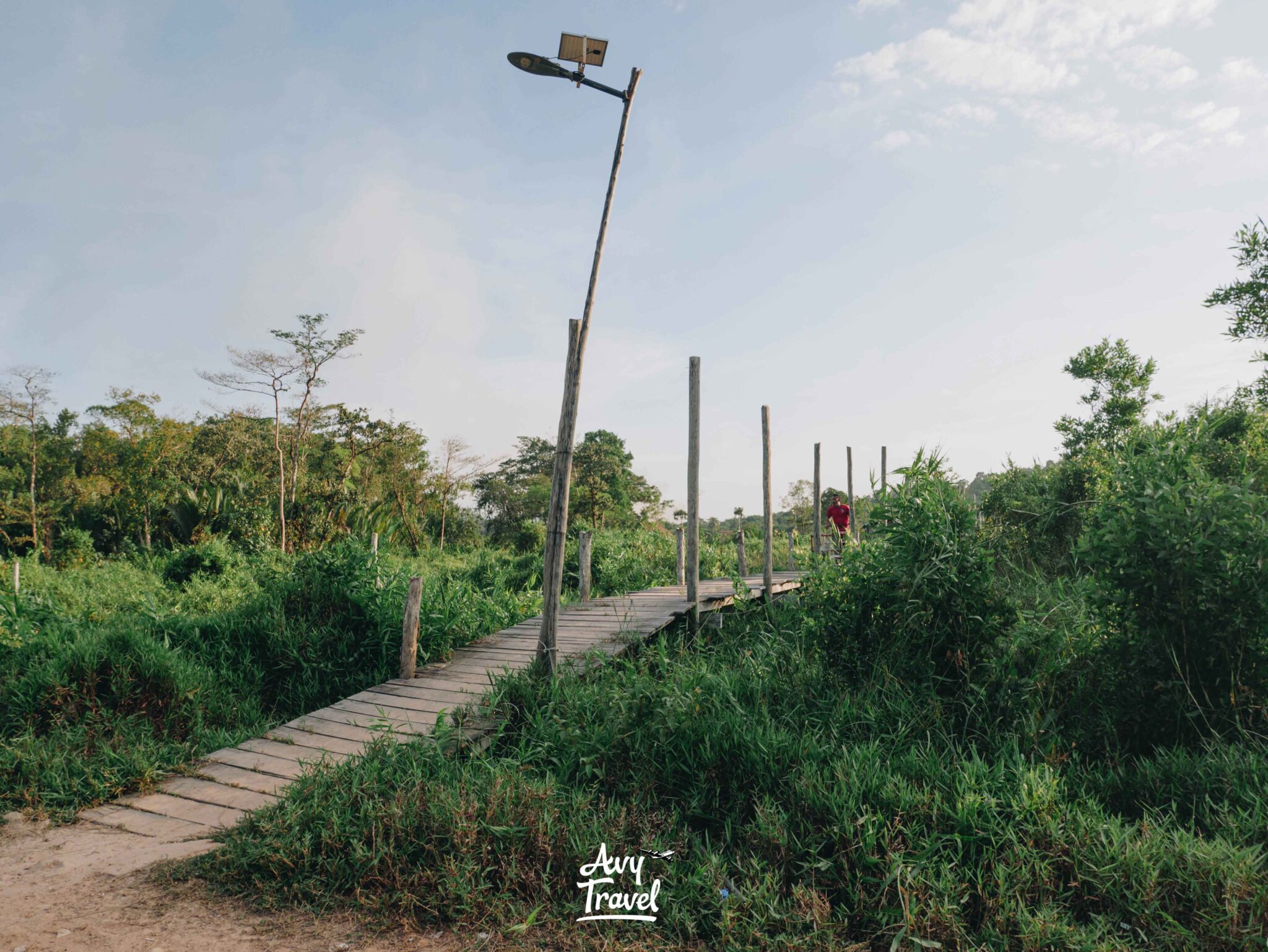 Wooden Bridge to Thansur Tatai Eco Resort