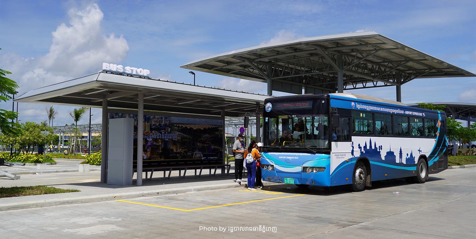 Bus from Techo International Airport to Phnom Penh City Center and Vice Versa