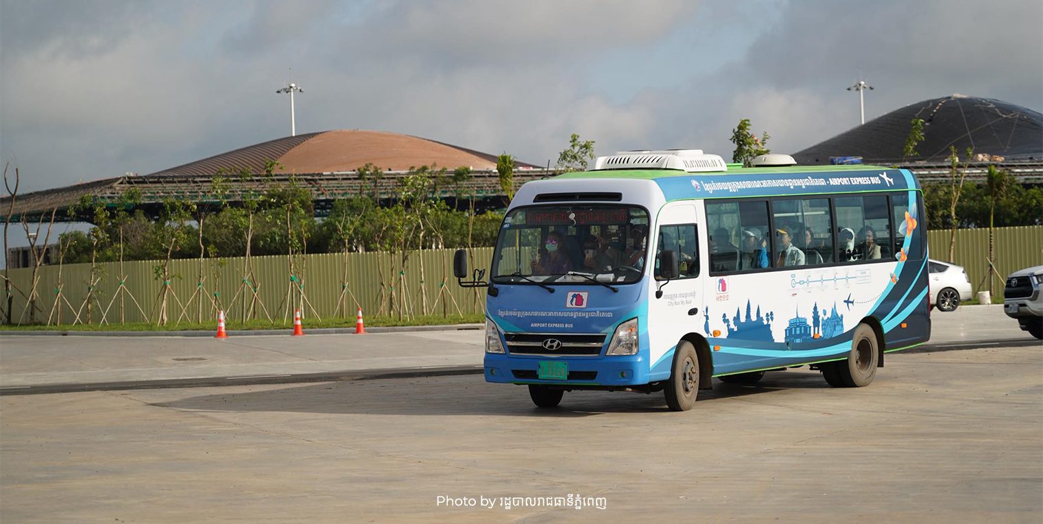 Bus from Techo International Airport to Phnom Penh City Center and Vice Versa